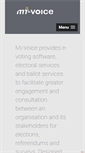 Mobile Screenshot of mi-voice.com