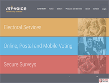 Tablet Screenshot of mi-voice.com